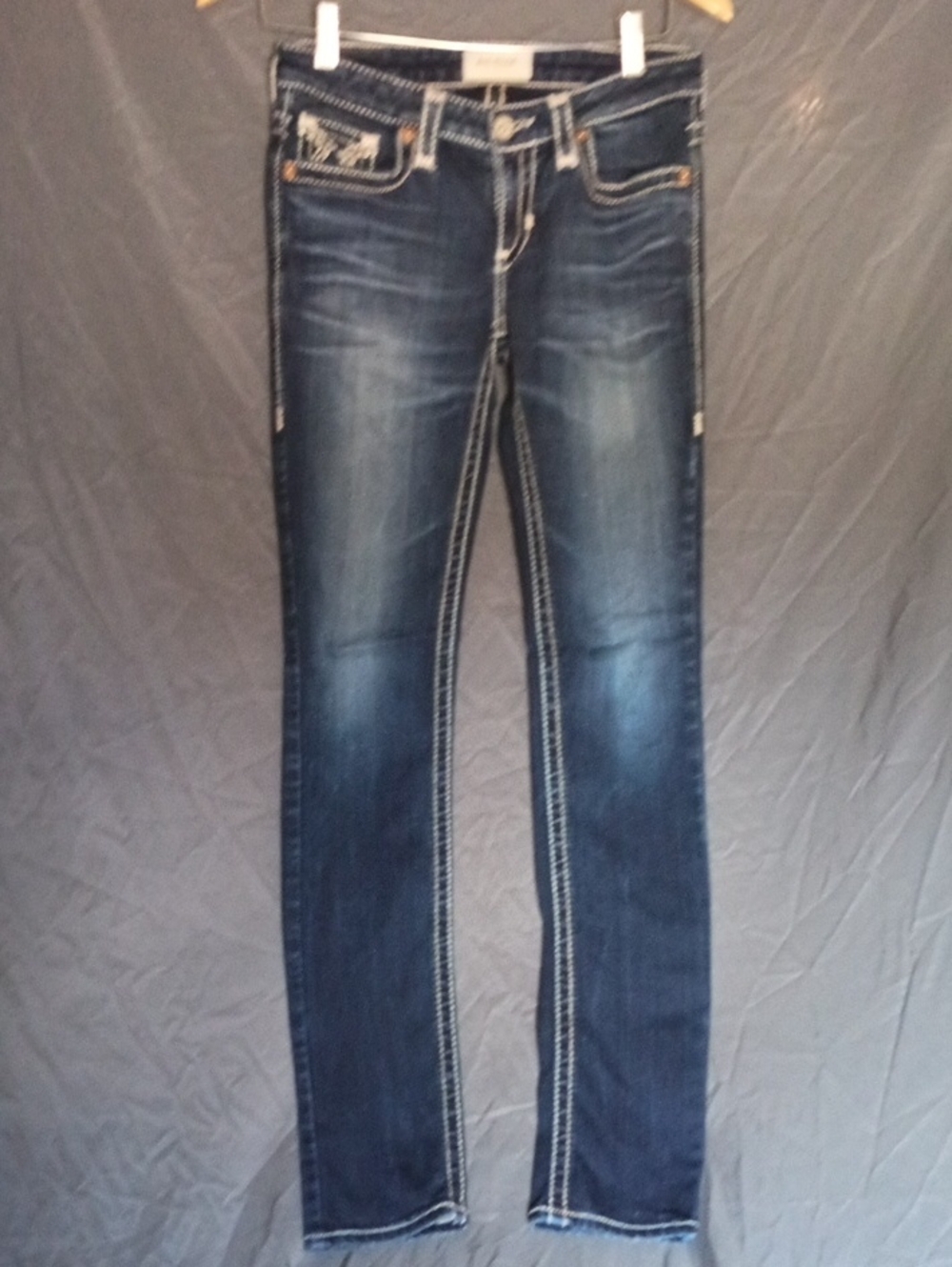 Big Star Women's Skinny Jeans in Dark Blue Wash
